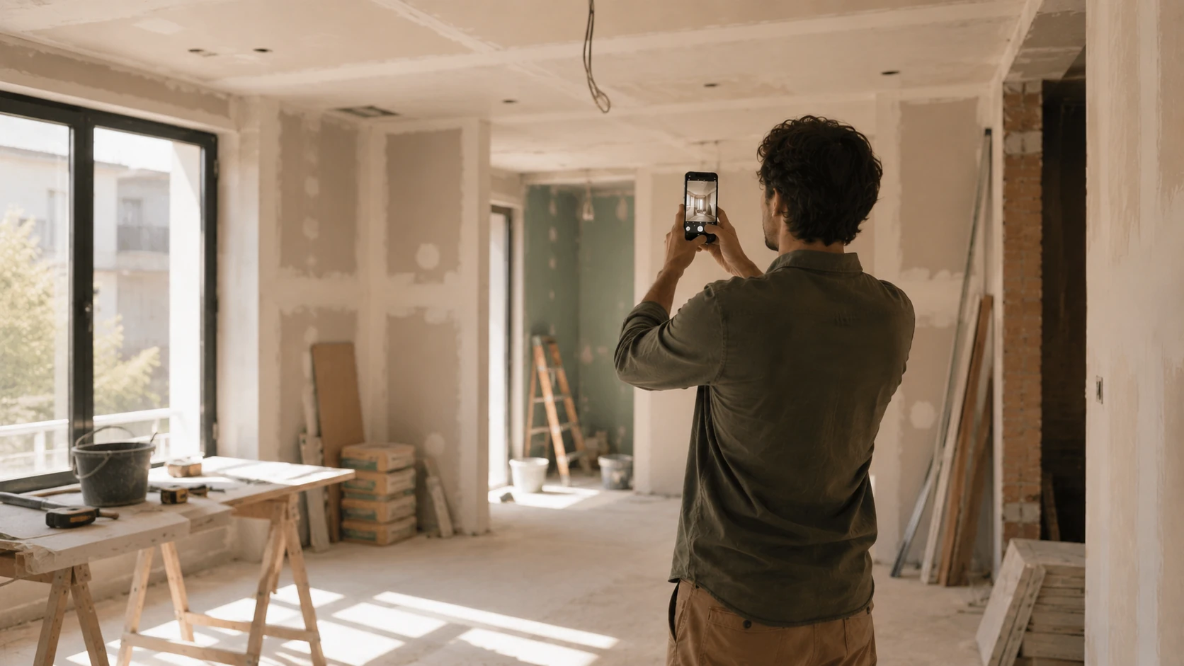 Pre-existing condition of a home photographed before the renovation starts